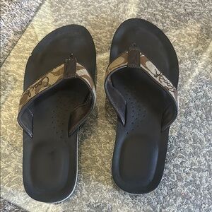 Coach Black and Brown Sandals